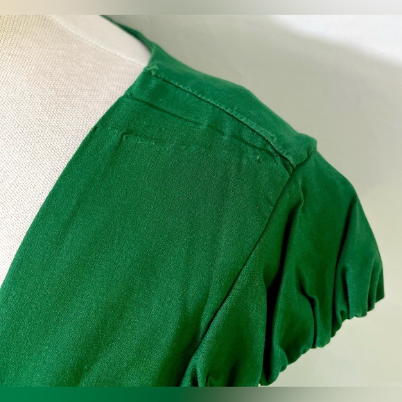 GRACE KARIN - Green Ruched Wiggle Dress - Picture 3 of 7